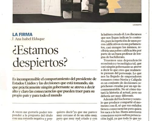 Estamos despiertos Heraldo de Aragón 27-10-2025